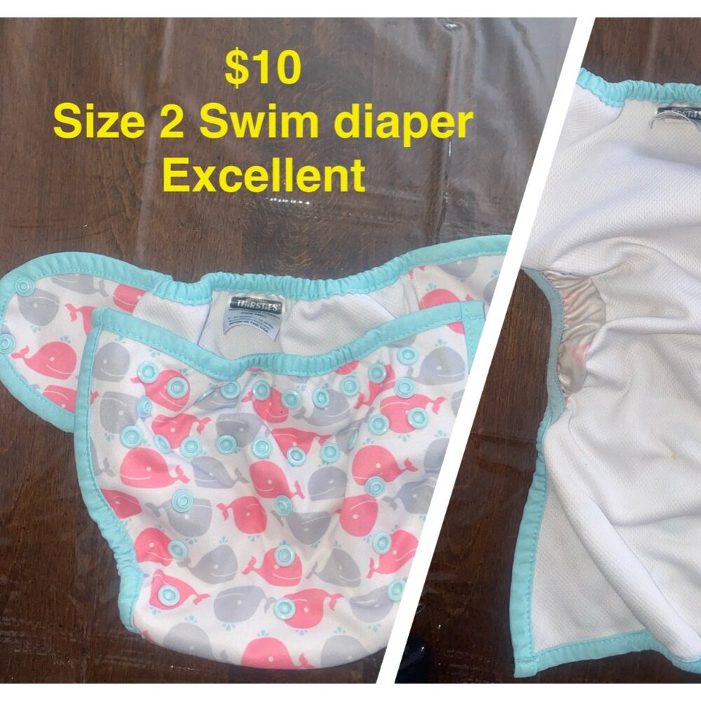 Size 2 Thirsties Swim diaper